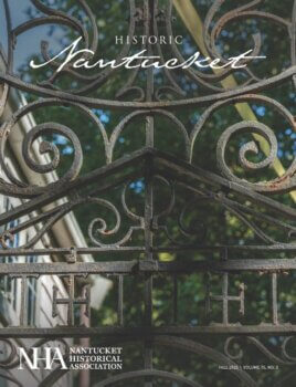 Historic Nantucket Fall 2025 Cover featuring a metal gate.