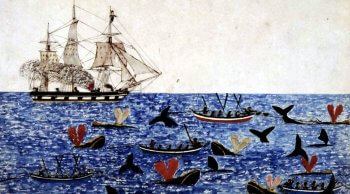 Illustration from the log of the Ship Washington, kept by Captain James G. Coffin, 1842-1844.