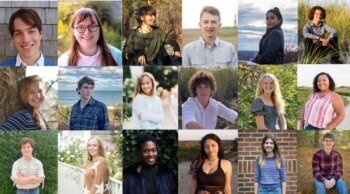 Collage of young people.