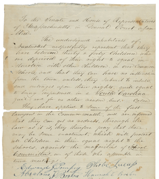 Handwritten petition